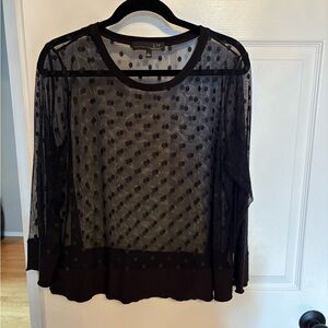 Habitat Black and White Polka Dot Top